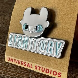 Epic Universe Universal How To Train Your Dragon Pin Light Fury